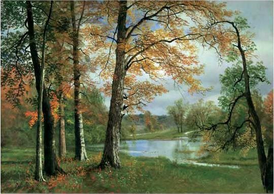 Albert Bierstadt A Quiet lake